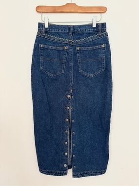 Unique Denim Jean Pencil Skirt